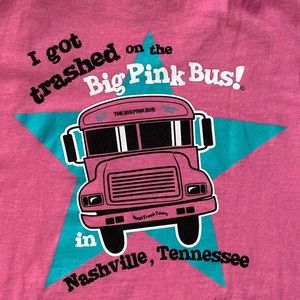 Vintage Nash Trash Tours Nashville Tennessee Pink